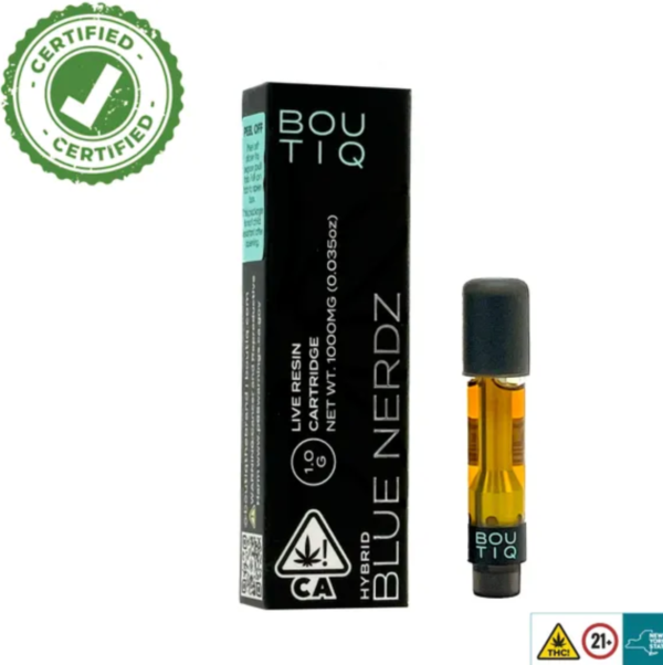Blue Nerdz Boutiq Carts 1G Live Resin Blue Nerdz Boutiq Carts 1G Live Resin Cartridge