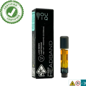 Headband Boutiq Carts 1G Live Resin Cartridge Hybrid