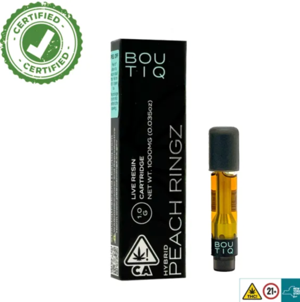 Peach Ringz Boutiq Carts 1G Live Resin Cartridge Hybrid Peach Ringz Boutiq Carts 1G Live Resin Cartridge Hybrid